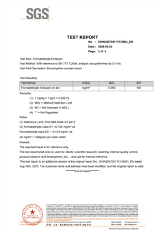 SGS-Formaldehyde Emission03 SGS-Formaldehyde Emission03